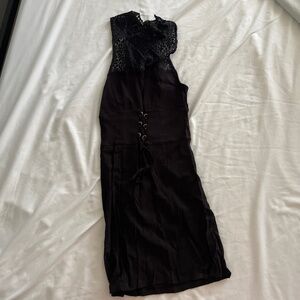 Free people size 0 corset dress black